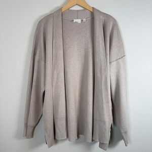 NEW Cyrus Women's Size Large Open Front Knit Cardigan Sweater Kitten HTR‎ NWT